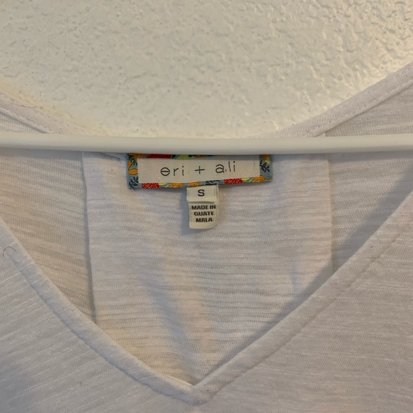 Anthropologie Ruffle Sleeve White Size S/P - Picture 4 of 4